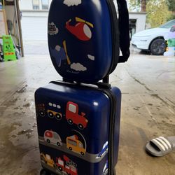Kids Suit Case & Backpack