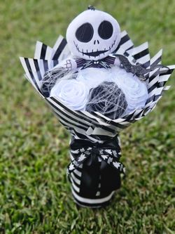 Jack Skellington Inspired Halloween Eternal Bouquet 💐