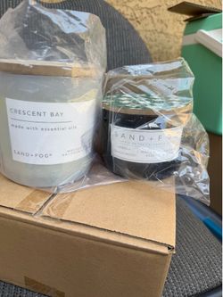 Sand + fog candles