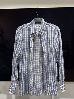 Kiton Checked Cotton Shirt 