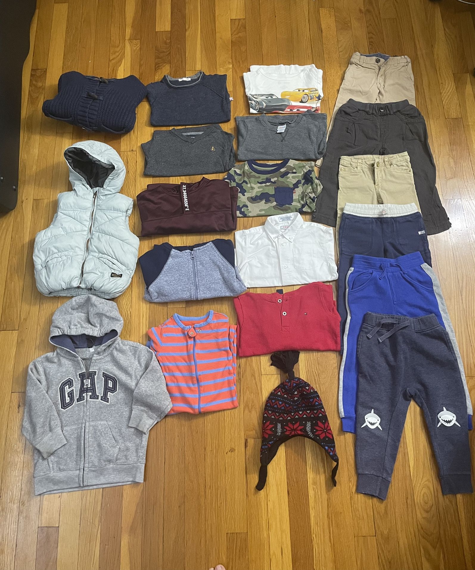 (Listing D) Lot Of 20 baby boy clothes 2-3T Fall Winter Shirts Pants Sweaters Jacket Vest