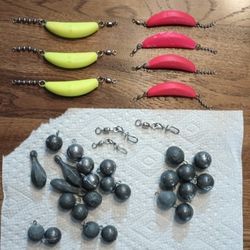 Fishing Weights Sinkers Coated Lead Mooching 