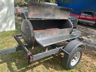 Custom Trailer-Mounted BBQ Smoker
