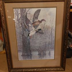  Backwater Mallards Framed Print By Lee LeBlanc