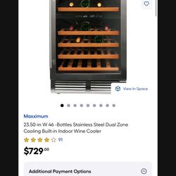 Dual Zone 46 Bottle Wine Holder