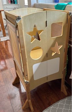 Solid wood toddler kitchen helper tower