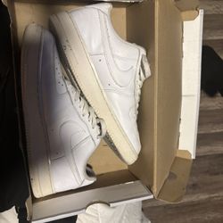 White Air Force Ones Size 8.5 Men’s 