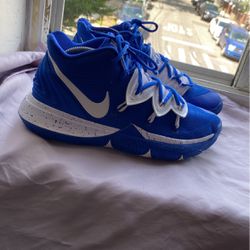 Nike Kyrie 5 TB Team Game Royal Blue White Men US 8.5 Irving Basketball Shoes