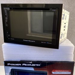 New Power Acoustik Double Din Car Stereo Bluetooth Ready 