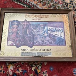 Vintage Budweiser Mirror - Great Kings