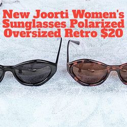 New Joorti Women's Polarized Oversized Retro Sunglasses 