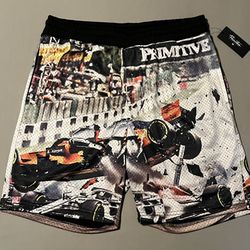 Primitive Skateboards Apex Mesh F1 Racing Shorts New DS