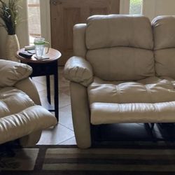 Leather Love Seat Recliners &  Recliner chair 