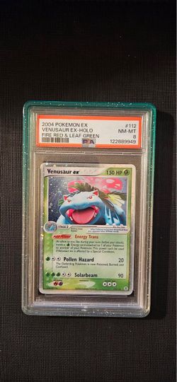 Pokémon 2004 FireRed & LeafGreen Venusaur ex Holo 112/112 PSA 8 English