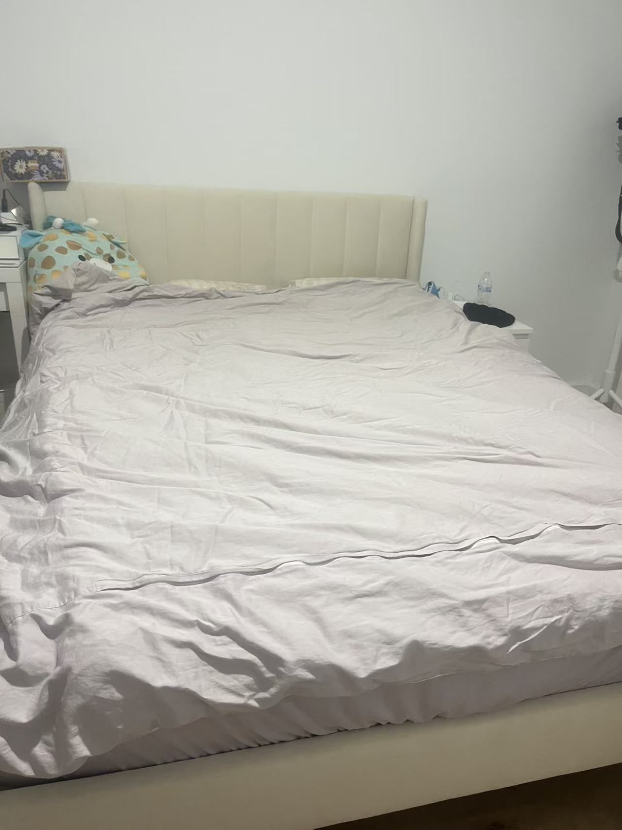 Queen Size Bed Frame with Firm Mattress – Excellent Condition (Pick Up Only)