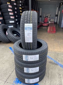 235/45/18 Kumho 4 new tires installed and balanced ✅ we do computer Aligment ✅🔥