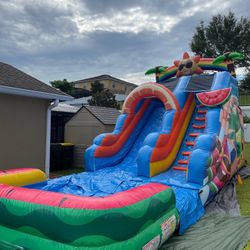 18 ft high 26 ft long water slide for sale