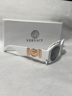 White frame glasses