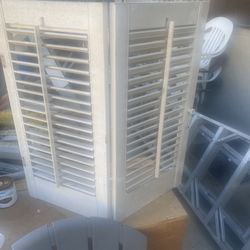 8 Wood Window Shutters 24 x 24