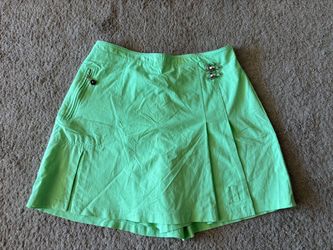 Women’s Jamie Sadock Lime Green Stretch Skort Skirt