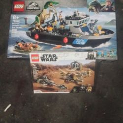 Legos Star Wars Jurassic World 