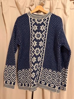 Nordic Fair Isle Knit Cardigan Sweater