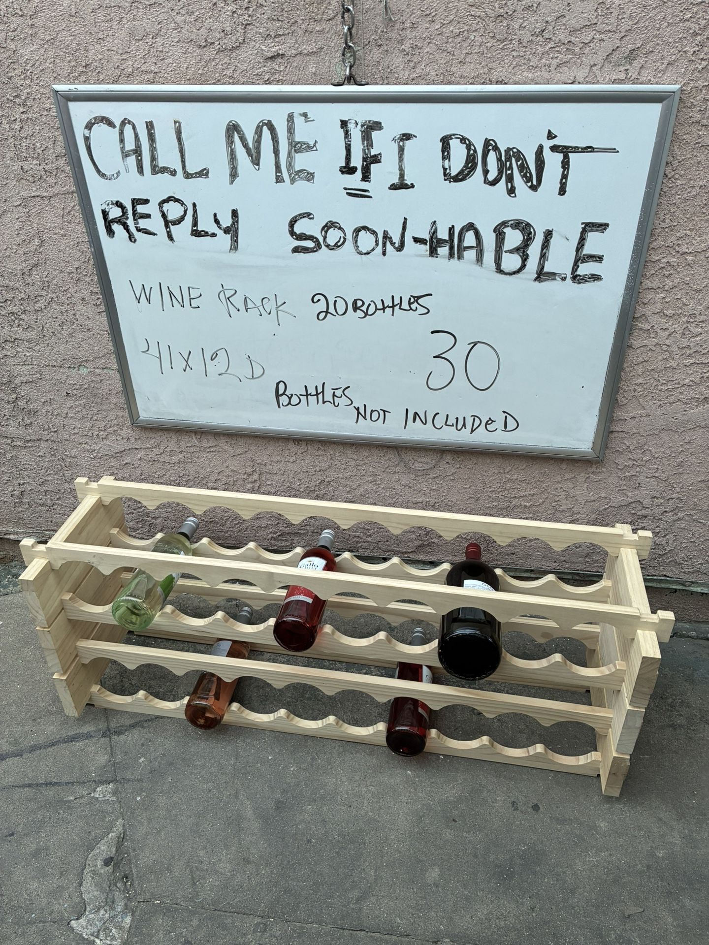 Wine Bottles Rack Wood $30 Each Or Both For $50