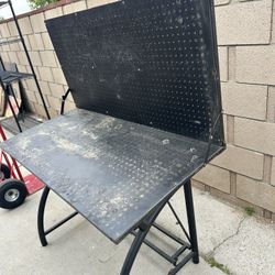 The Foldaway Workbench Metal Frame That Folds Top Is Like Four For Tools May Need To Be Replaced
