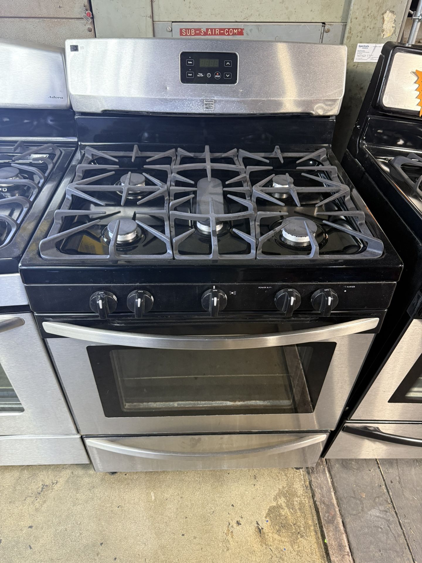 Kenmore Stainless steel 5 burner range stove
