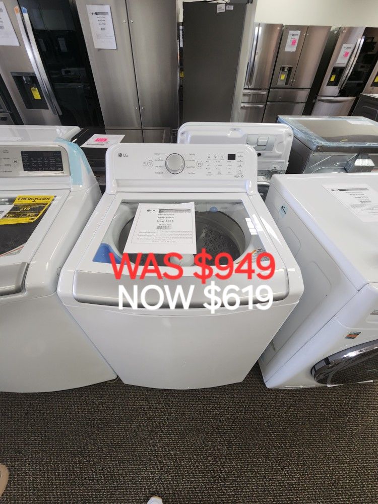 4.8 Cu. Ft. Top Load Washer In White With 4 Way Agitator, Never Rust Drum Ans Turbo Drum