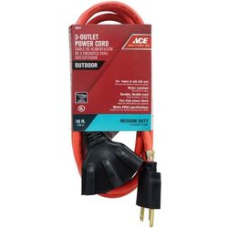 3 Outlet Extension Cord 25 Feet Length 14/3 Gauge