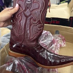 Boots With Matching Belt Real  Leather