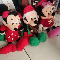 Christmas Mickey & Minnie Dolls
