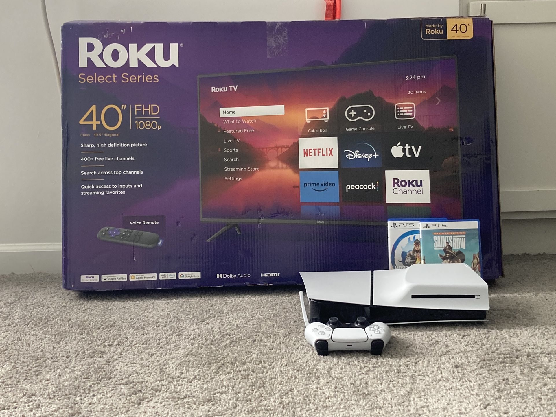 Ps5 Disk/New 40inch Roku TV