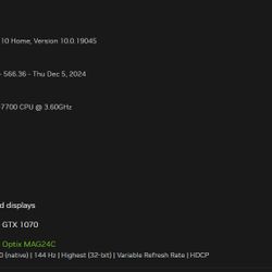 Gaming PC GTX 1070 32GB of RAM