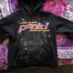 Pink! Sp5der Hoodie   Size/small