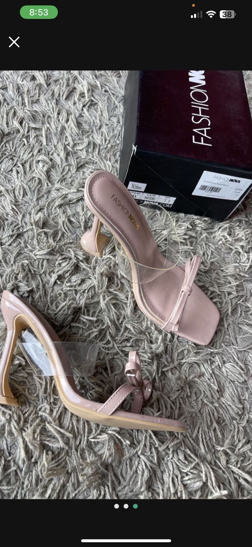 NEW NUDE HEELS 7.5