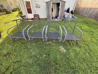 Set of 4 Outdoor Patio Chairs