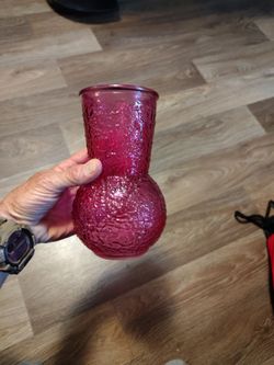 Vintage Burton Glass Vase