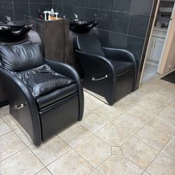 Hair Salon Shampoo Sink Chairs 