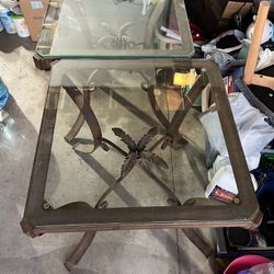 Glass Coffee Tables — Set of 2