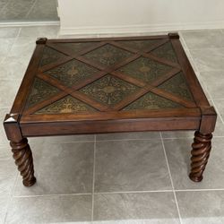 Antique-Style Ornate Coffee Table