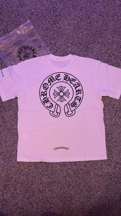 White Chrome Heart Tee