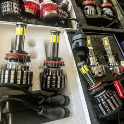 Led Headlights Size 9007 Luces 6000k Bright Glacier White 