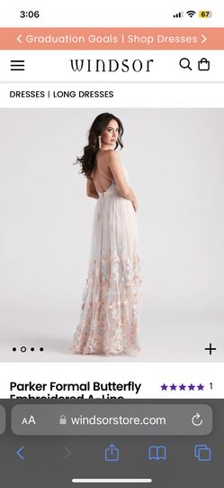 sachin and babi light blue dress Windsor Dress (Parker Formal Butterfly Embroidered A-Line Dress) for Sale  in Whittier, CA
