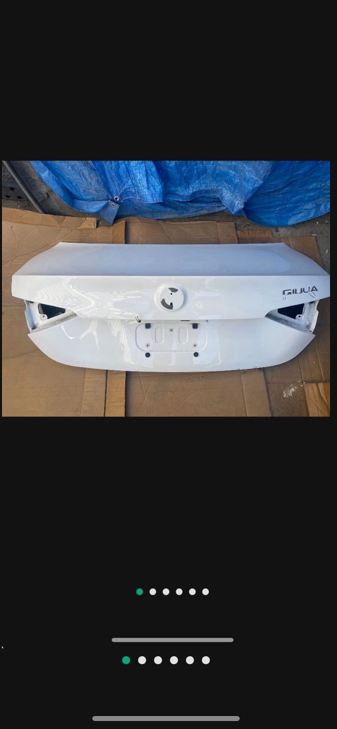 Alfa Romeo Giulia Trunk lid 17to22 Comes W/camera