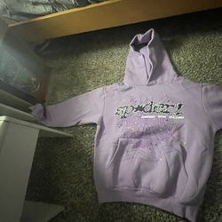 Purple Spider Hoodie Size Small