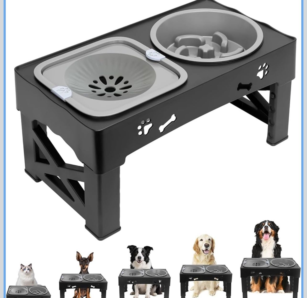 Elevated Slow Feeder Dog Bowls  W(88)