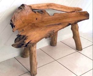 Teak Bench For Sale - Only Used Has A Decor✨✨Please Read Description