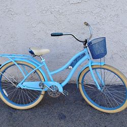 Women's Huffy Nel Lusso 26" Beach Cruiser Bike Bicicleta Basket 